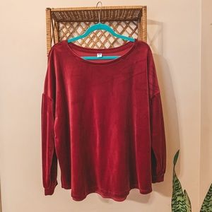 NWT Red Velvet Blouse